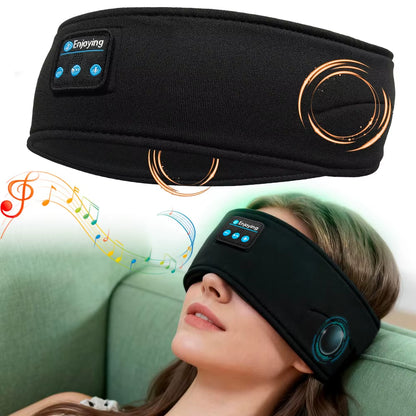 Bluetooth Sleep Headband – Wireless Headphones, Built-In Speakers, Comfortable Fabric, 10-Hour Battery Life