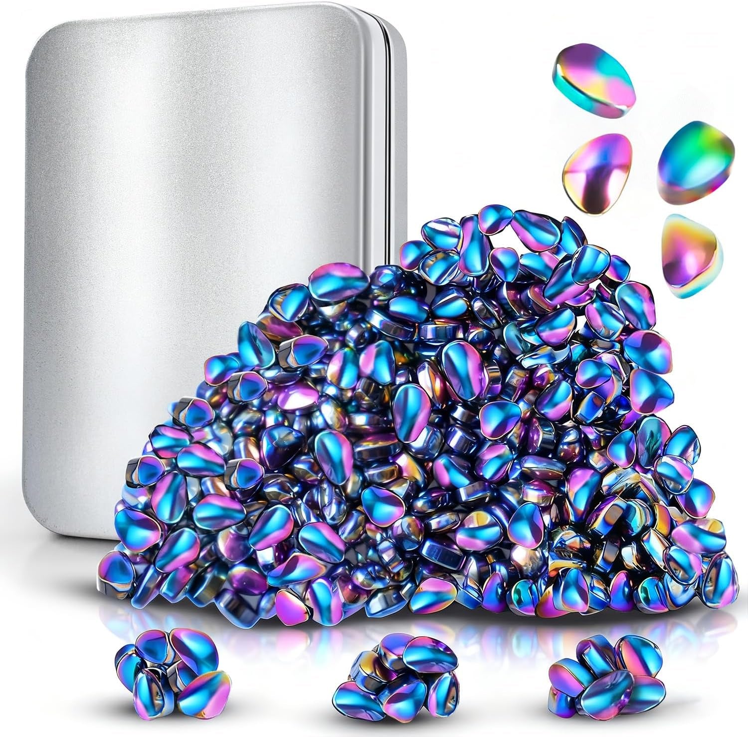 550 Pcs Ferrite Fidget Putty for Adults & Teens, Weak-Attraction Sensory Beads Anxiety Relief, Desk Gadgets for ADHD Autism, Stress Toys Office Fidgets Toys Gifts for Him Her