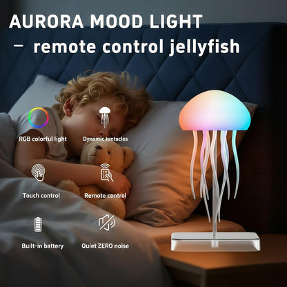 Jellyfish Mood Lamp — RGB Dancing Tentacles Night Light 🪯