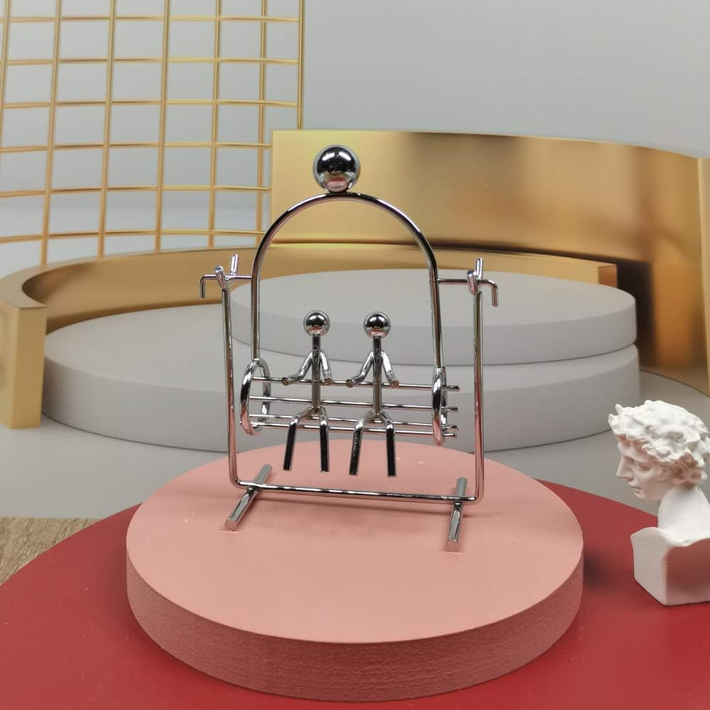 Steel Balance Toy Balancing Tumbler Toy Kinetic Art Balance Decompressive Science Psychology Home Offic Desk Decor PH02