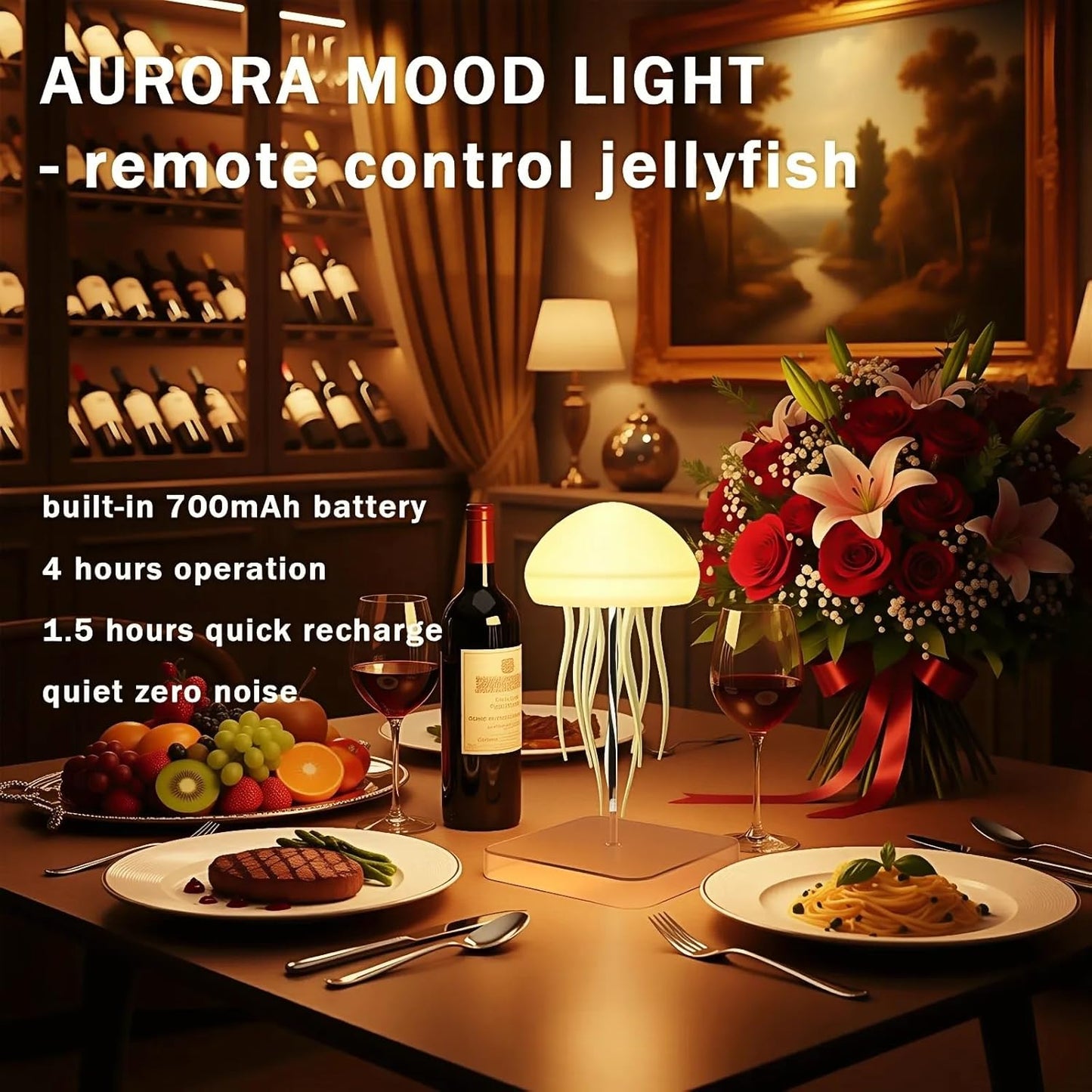 Jellyfish Mood Lamp — RGB Dancing Tentacles Night Light 🪯