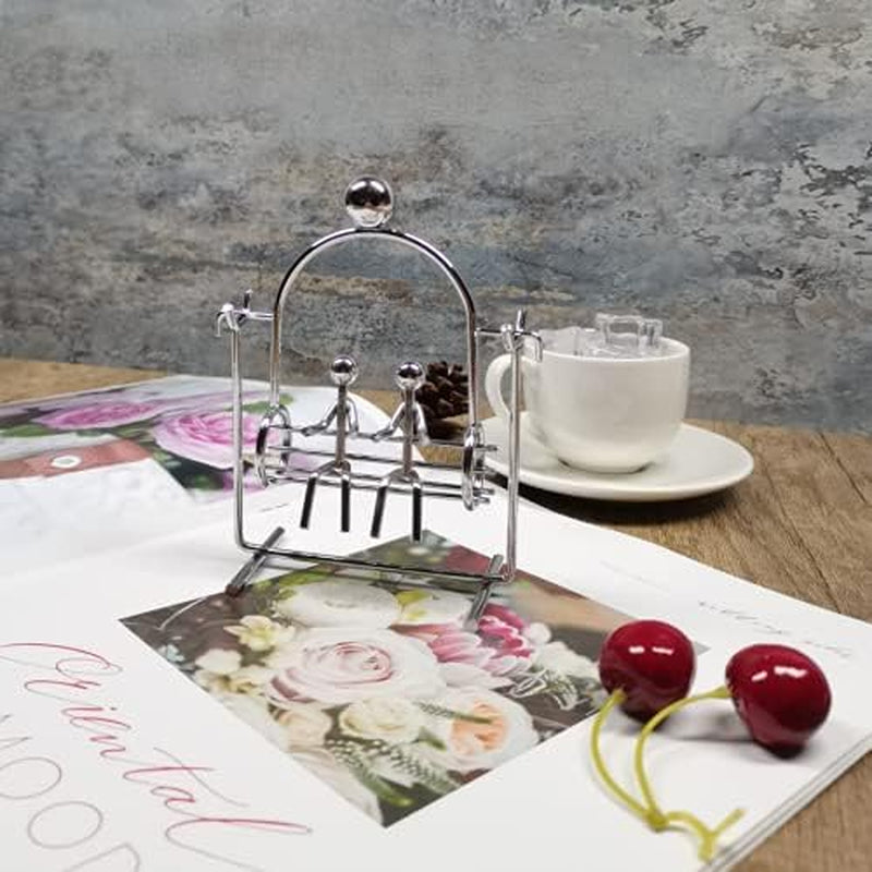 Steel Balance Toy Balancing Tumbler Toy Kinetic Art Balance Decompressive Science Psychology Home Offic Desk Decor PH02