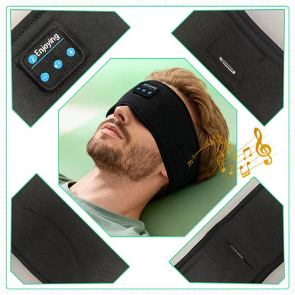 Bluetooth Sleep Headband – Wireless Headphones, Built-In Speakers, Comfortable Fabric, 10-Hour Battery Life