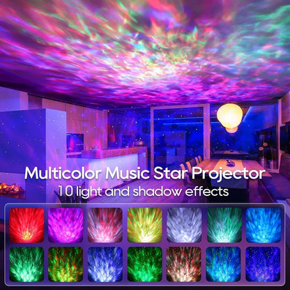 Galaxy Projector Night Light with Bluetooth Speaker