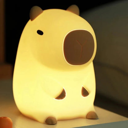 Snuggly Capybara Glow Buddy: The Ultimate Nighttime Cuddle Lamp for your Little One!