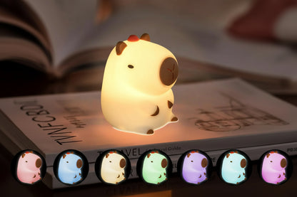 Snuggly Capybara Glow Buddy: The Ultimate Nighttime Cuddle Lamp for your Little One!