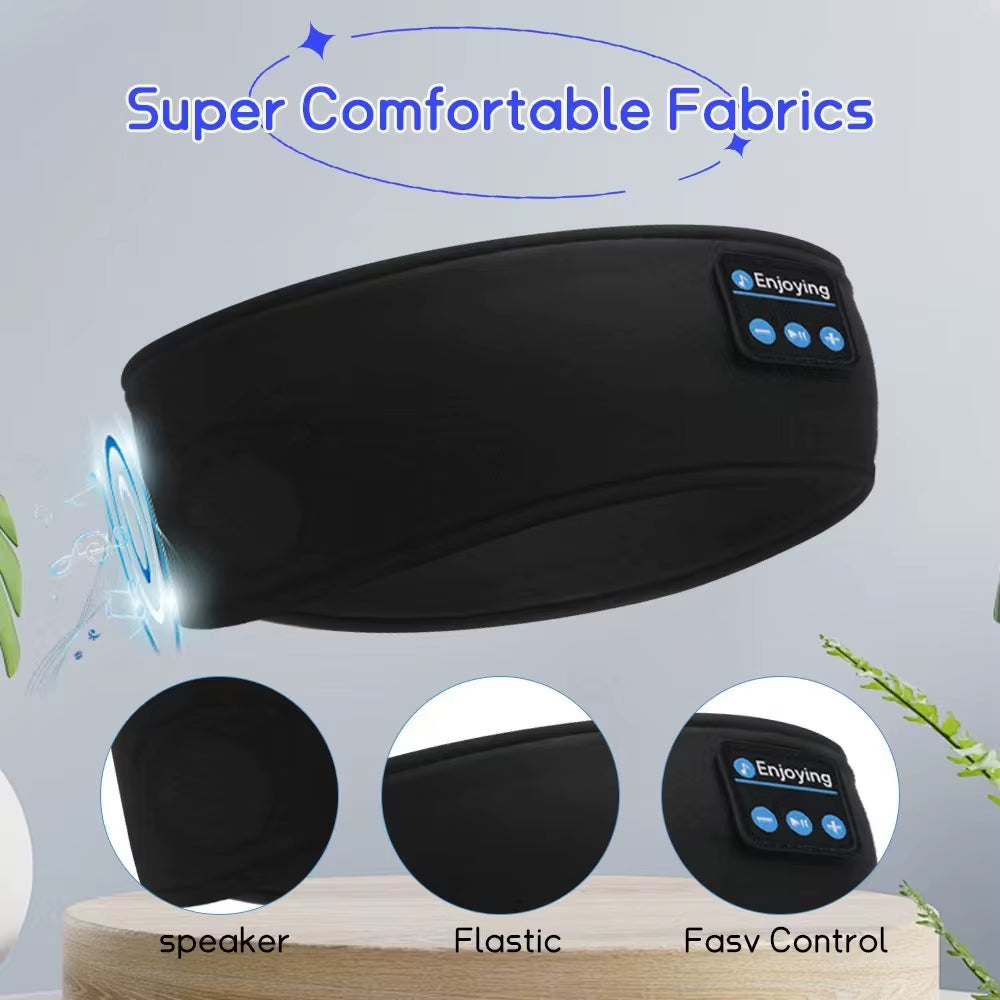 Bluetooth Sleep Headband – Wireless Headphones, Built-In Speakers, Comfortable Fabric, 10-Hour Battery Life