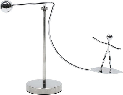 Steel Balance Toy Balancing Tumbler Toy Kinetic Art Balance Decompressive Science Psychology Home Offic Desk Decor PH02