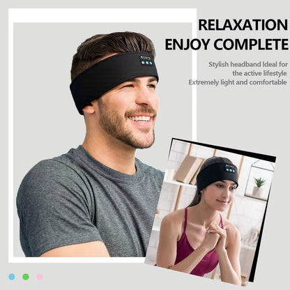 Bluetooth Sleep Headband – Wireless Headphones, Built-In Speakers, Comfortable Fabric, 10-Hour Battery Life